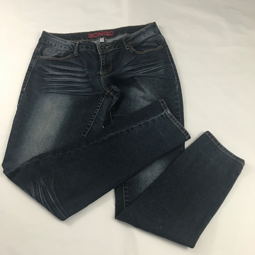 Bongo Womens Jeans Size 11 Distressed Slim Fit